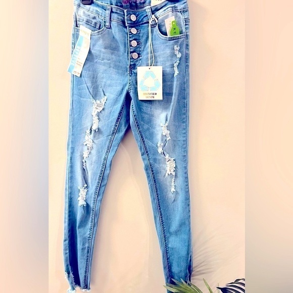 New Gogo Jeans pants for girls Destructed Cinched - Picture 4 of 9